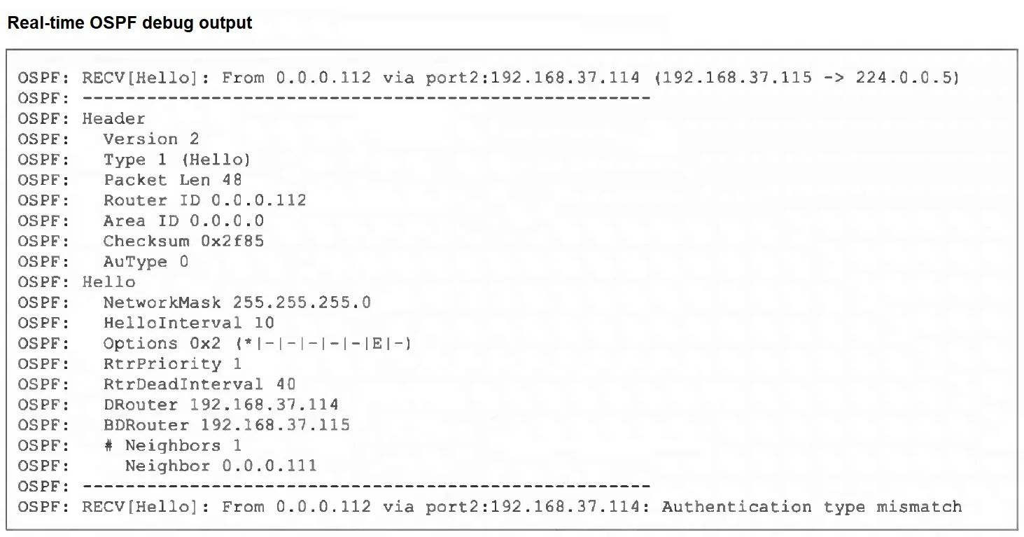 FCSS_NST_SE-7.4 question #62 exhibit