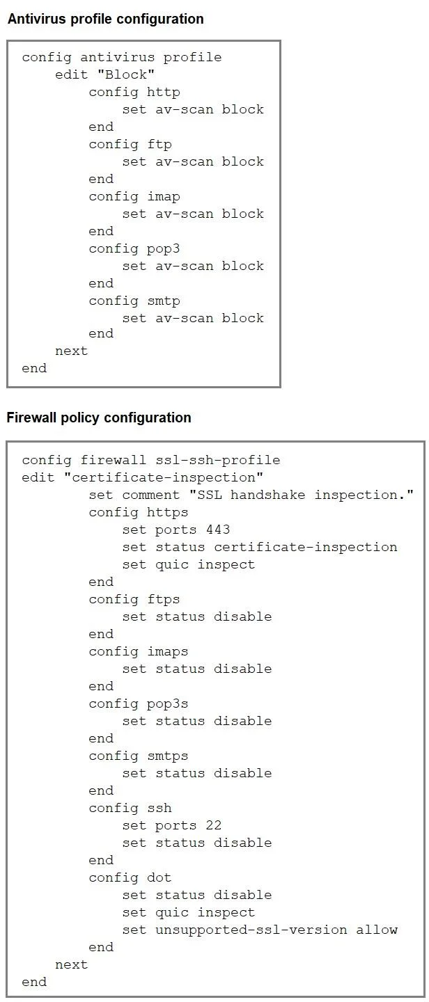 FCSS_NST_SE-7.6 question #78 exhibit