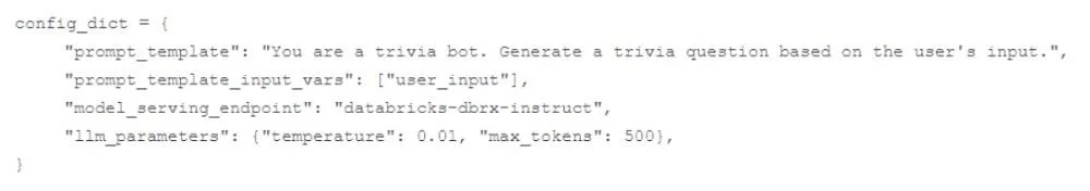 GENERATIVE-AI-ENGINEER-ASSOCIATE question #38 exhibit