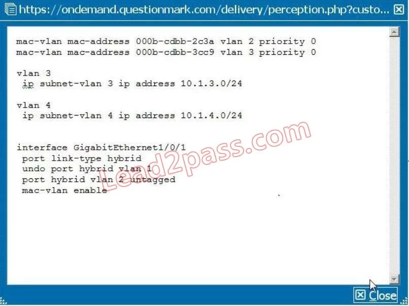 HP0-Y43 question #25 exhibit