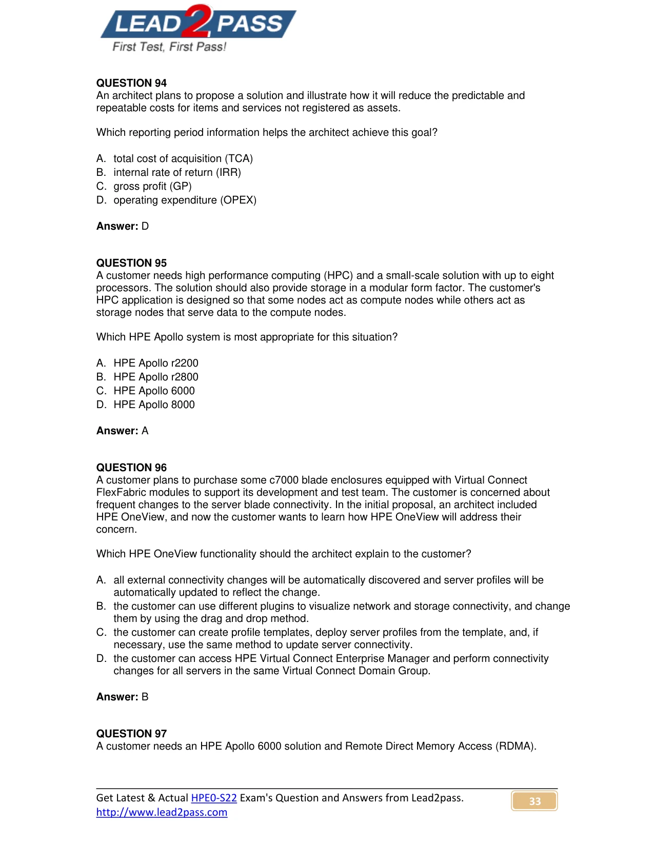 HPE0-S22 question #95 exhibit