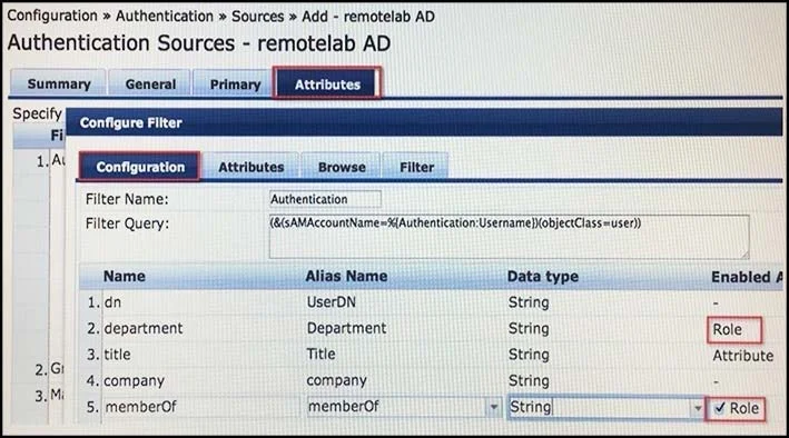 HPE6-A07 question #53 exhibit