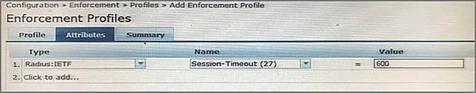 HPE6-A15 question #127 exhibit