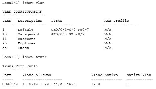 HPE6-A40 question #21 exhibit 1
