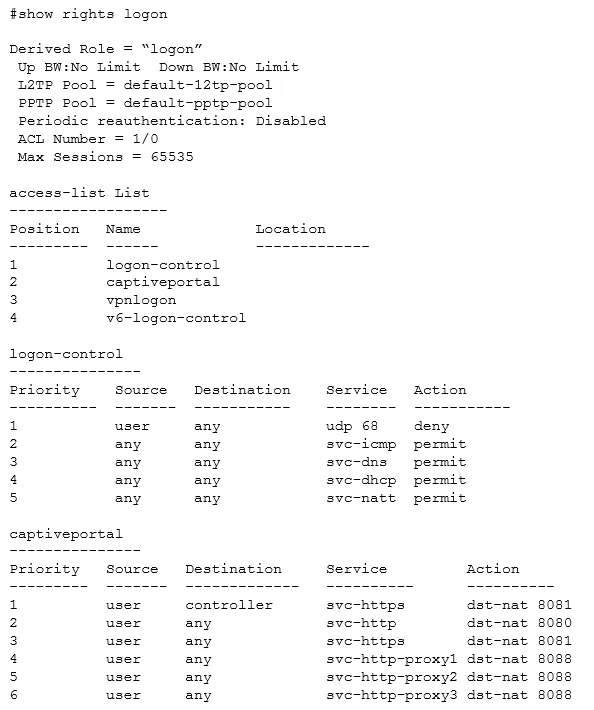 HPE6-A40 question #10 exhibit 1