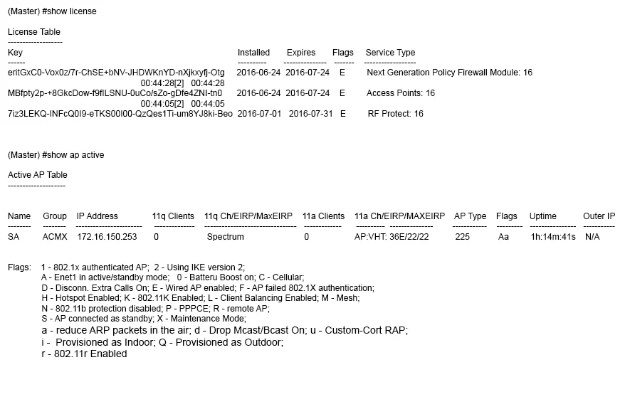 HPE6-A40 question #12 exhibit 1