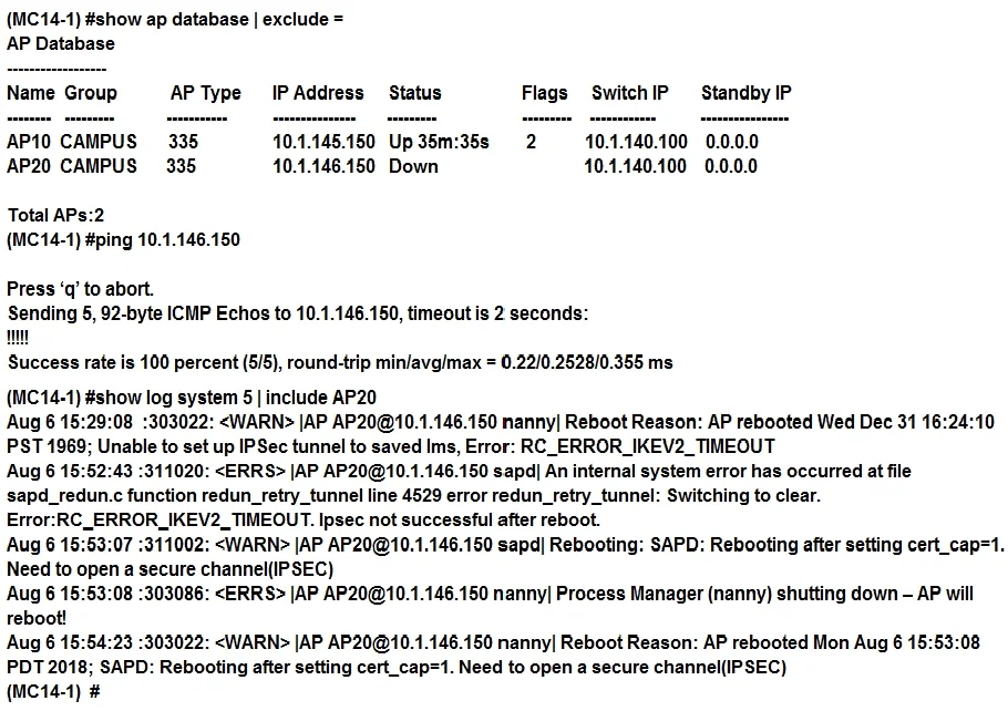 HPE6-A48 question #64 exhibit