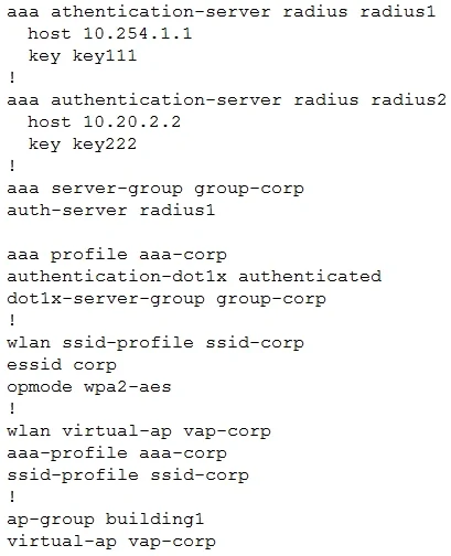 HPE6-A48 question #53 exhibit