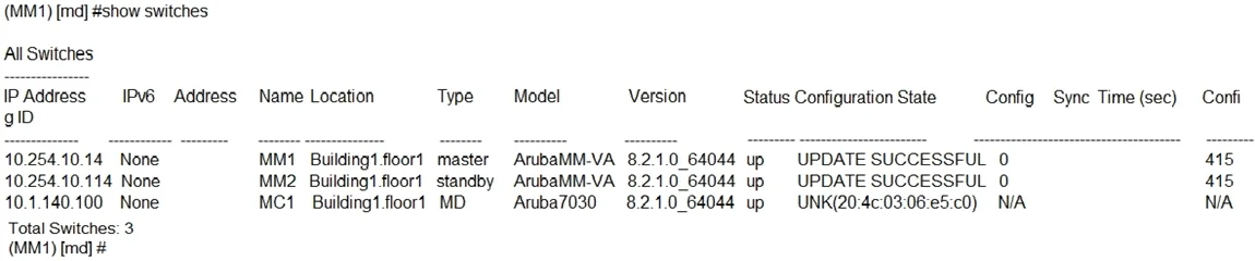 HPE6-A48 question #56 exhibit 3