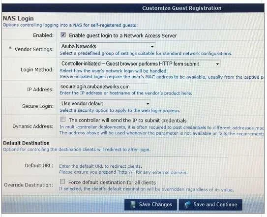HPE6-A67 question #17 exhibit