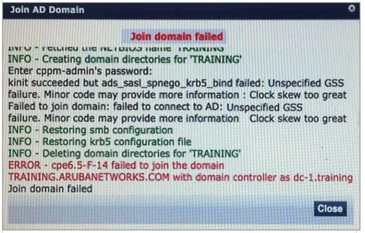 HPE6-A67 question #90 exhibit