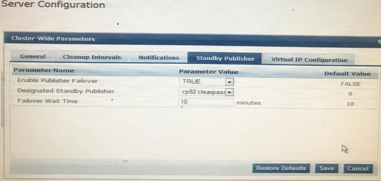 HPE6-A68 question #140 exhibit