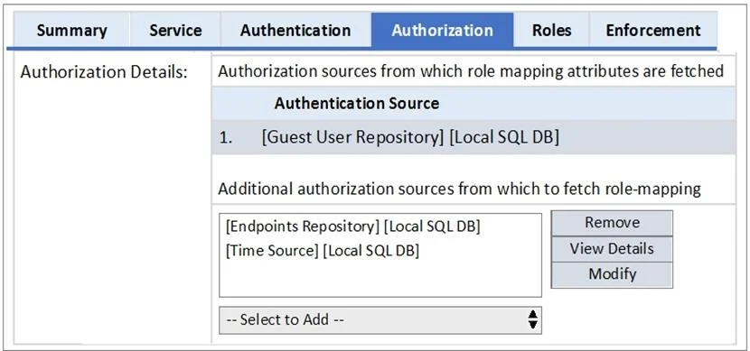 HPE6-A68 question #32 exhibit