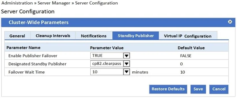 HPE6-A68 question #1 exhibit