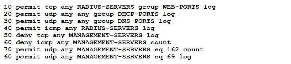 HPE6-A69 question #12 exhibit