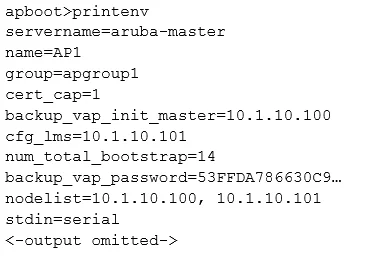 HPE6-A71 question #62 exhibit