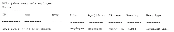 HPE6-A71 question #65 exhibit