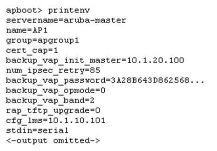HPE6-A75 question #11 exhibit