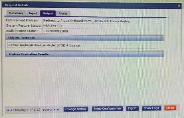 HPE6-A77 question #2 exhibit 2