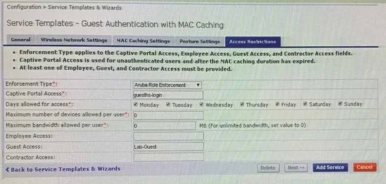 HPE6-A77 question #12 exhibit 2