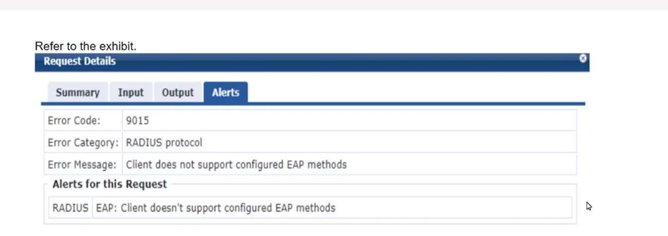 HPE6-A78 question #28 exhibit
