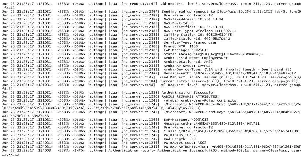 HPE6-A79 question #18 exhibit