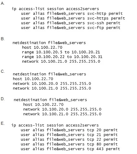 HPE6-A79 question #23 exhibit