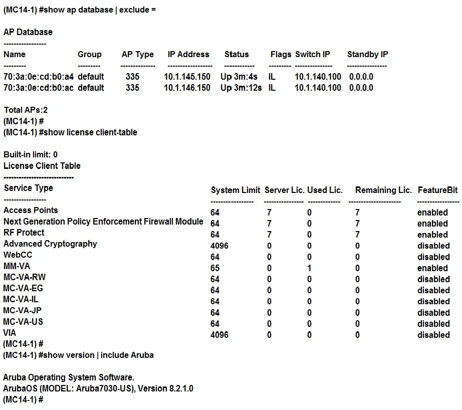 HPE6-A79 question #89 exhibit 1