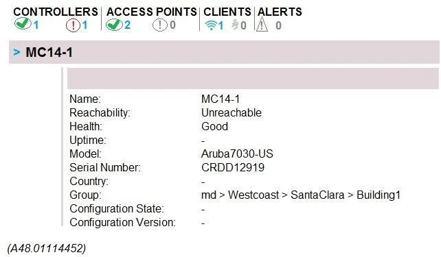 HPE6-A79 question #99 exhibit 1