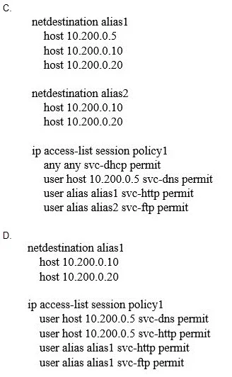 HPE6-A79 question #64 exhibit 3