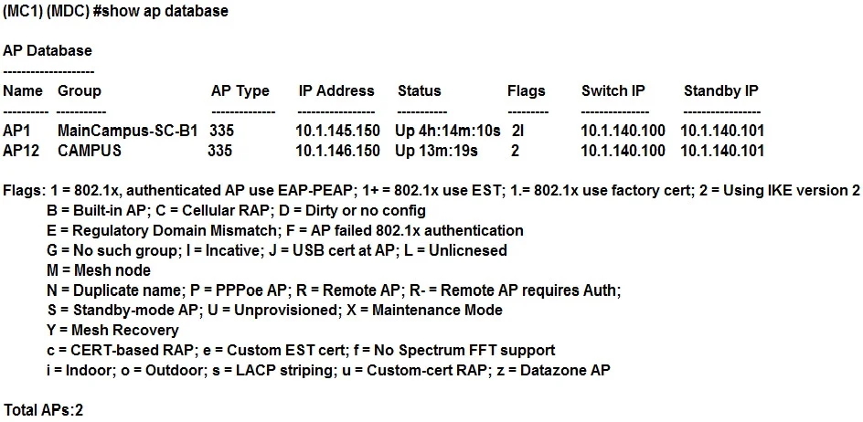 HPE6-A79 question #45 exhibit 1