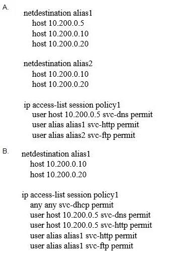 HPE6-A79 question #64 exhibit 2