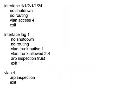 HPE6-A84 question #45 exhibit 2