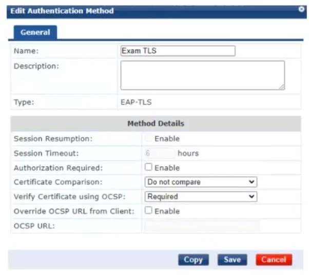 HPE6-A84 question #54 exhibit