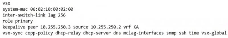 HPE6-A86 question #28 exhibit