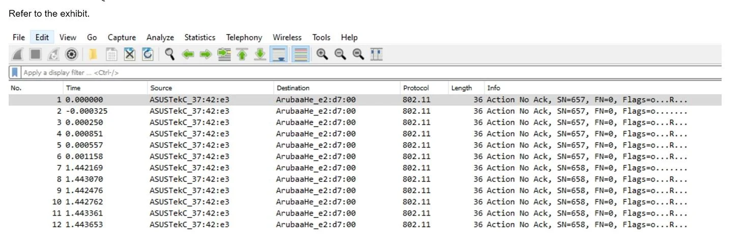 HPE7-A02 question #124 exhibit