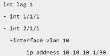 HPE7-A06 question #61 exhibit 1