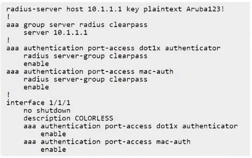HPE7-A06 question #21 exhibit