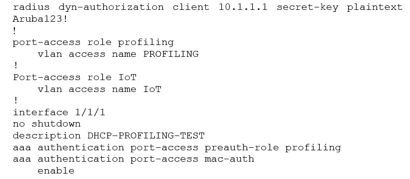 HPE7-A06 question #17 exhibit