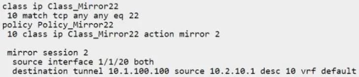 HPE7-A06 question #124 exhibit