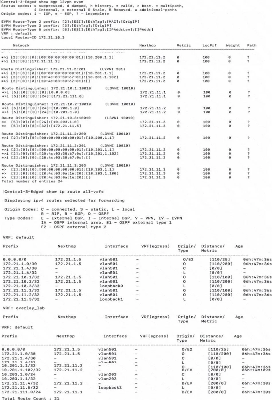 HPE7-A07 question #12 exhibit