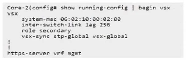 HPE7-A08 question #172 exhibit