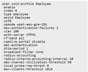 HPE7-A08 question #113 exhibit