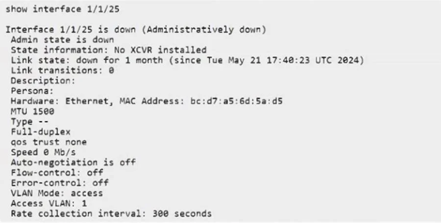 HPE7-A08 question #174 exhibit
