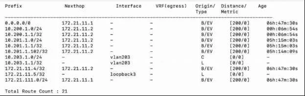 HPE7-A08 question #112 exhibit