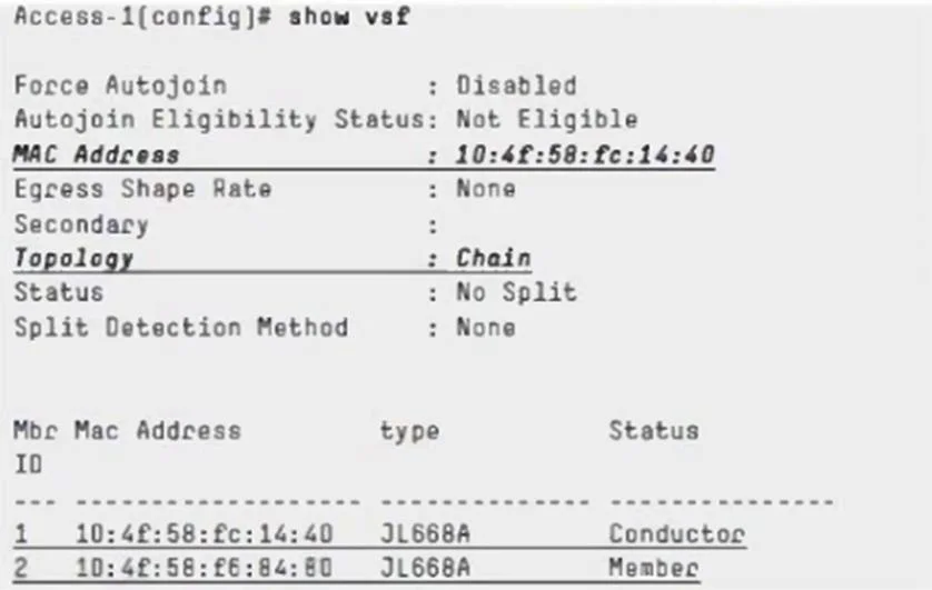 HPE7-A08 question #151 exhibit