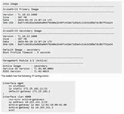 HPE7-A08 question #25 exhibit