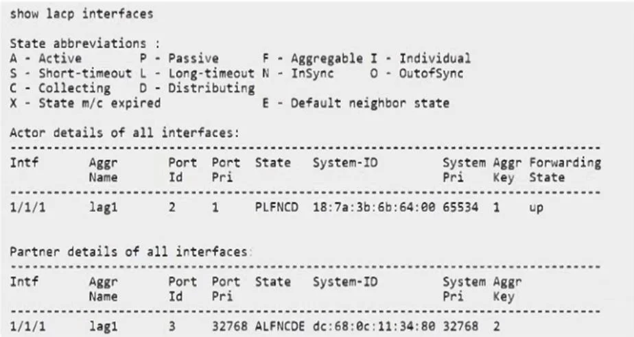 HPE7-A08 question #83 exhibit