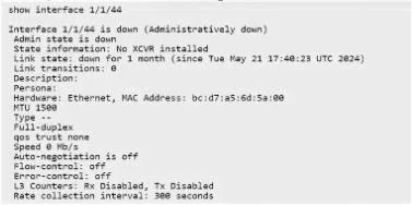 HPE7-A08 question #57 exhibit