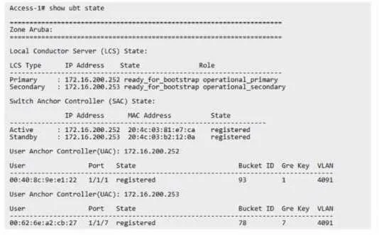 HPE7-A08 question #104 exhibit